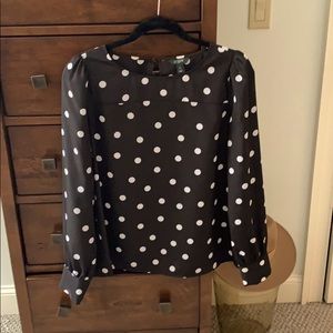 J crew poka dot blouse